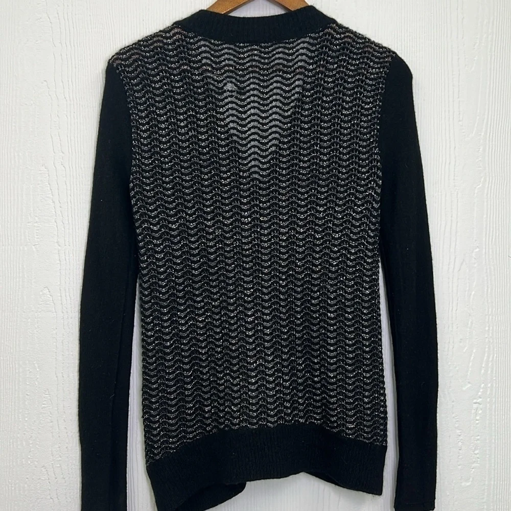 Free People - Willow Caroline Metallic Wool Angora Knot Cardigan Size XS